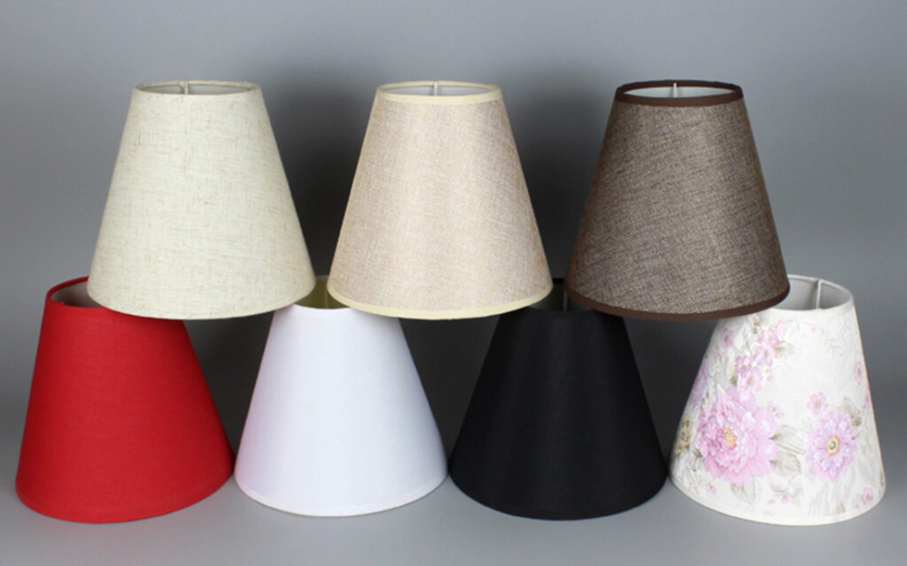fabric lampshades made in M fabric lampshade factory China