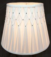 soft back pleated fabric lamp shade with unique design